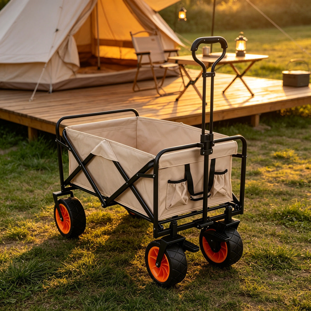 Folding Camping Wagon | Heavy Duty Outdoor Utility Cart